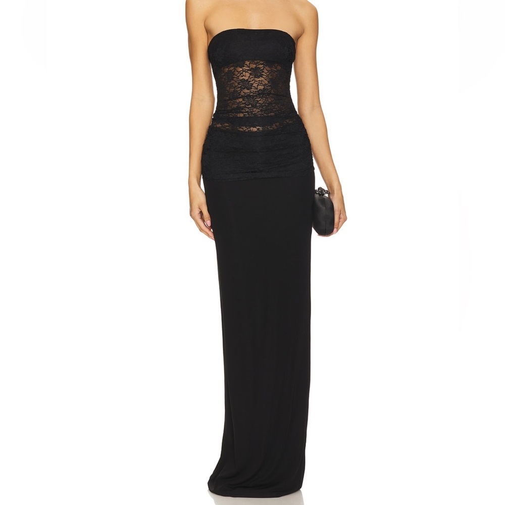 NWT Lovers and Friends Zahra Gown in Black